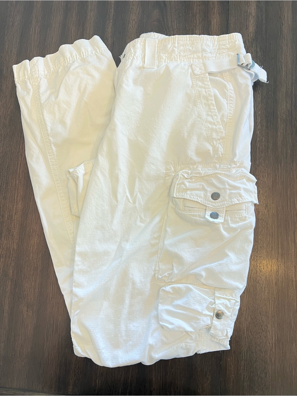GAP Men's White Cargo Pants with Utility Pockets
